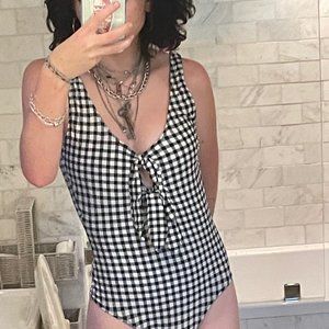 plaid type one piece